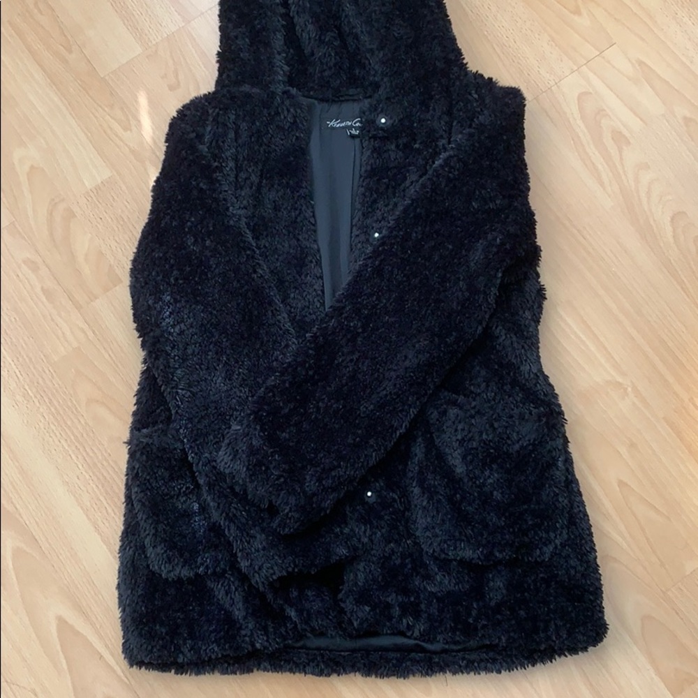 Kenneth Cole Faux Fur Coat